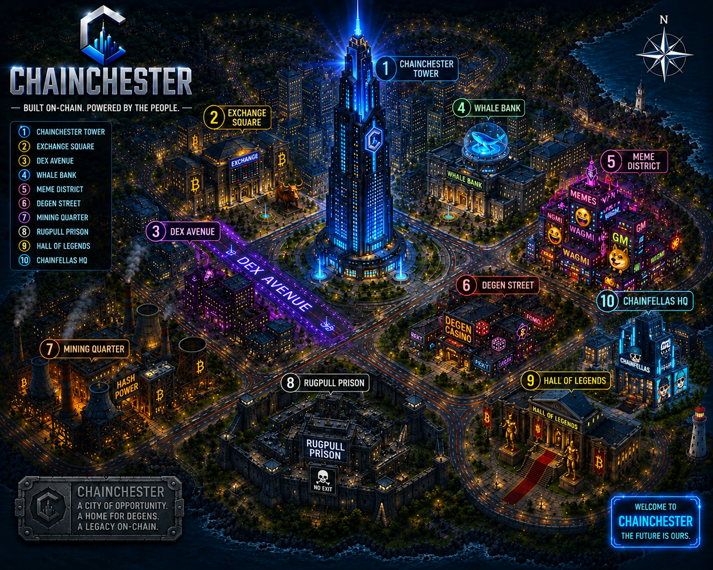 Chainchester City Map